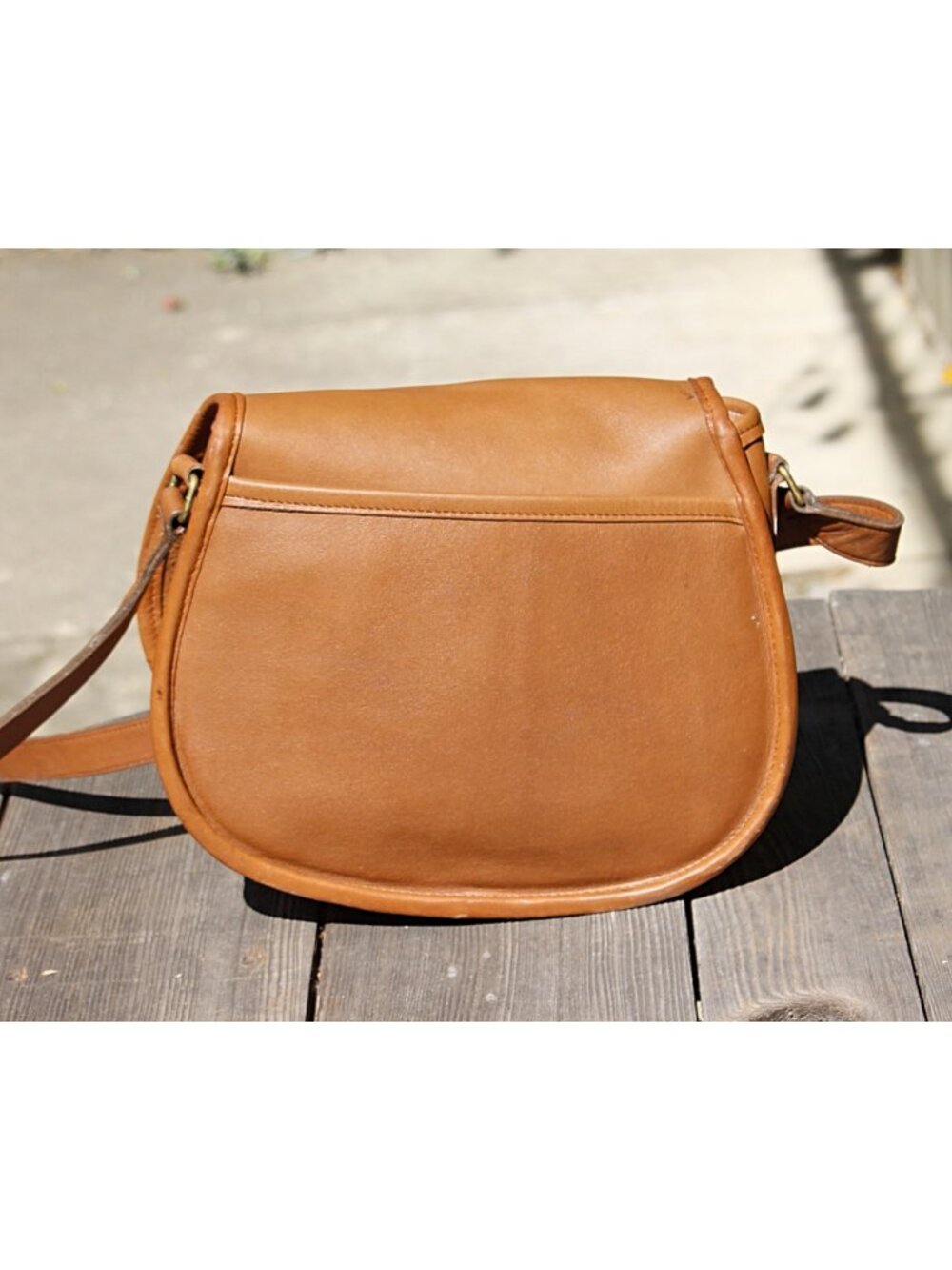 Coach Vintage - Riding Bag (Saddle Bag) 9851 in color Putty, USA Pre-1994 - Picture 11 of 15